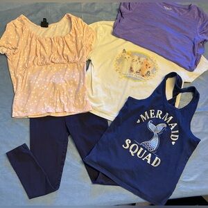 Girls size 6 Pant & Tops Bundle